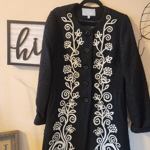 Tabitha Black Textured Jacket